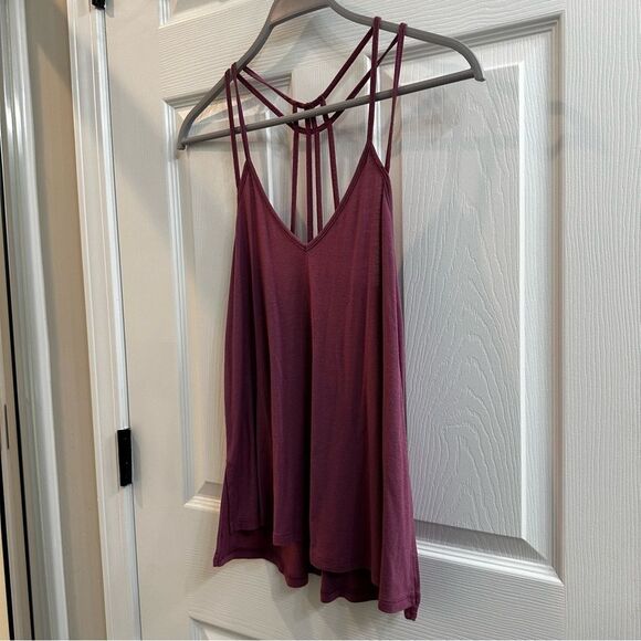 EXPRESS one eleven strappy tank top Solid Purple size XS - Picture 2 of 8